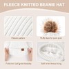 Womens Winter Beanie Hat Fleece Lined with Pom Pom,Warmer Faux