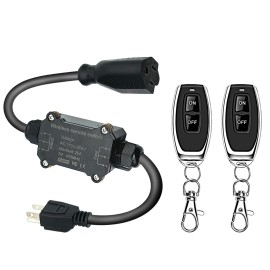 Newnewliu AC110V Waterproof Remote Control Power Switch with 164ft Long Range,AC110V/12