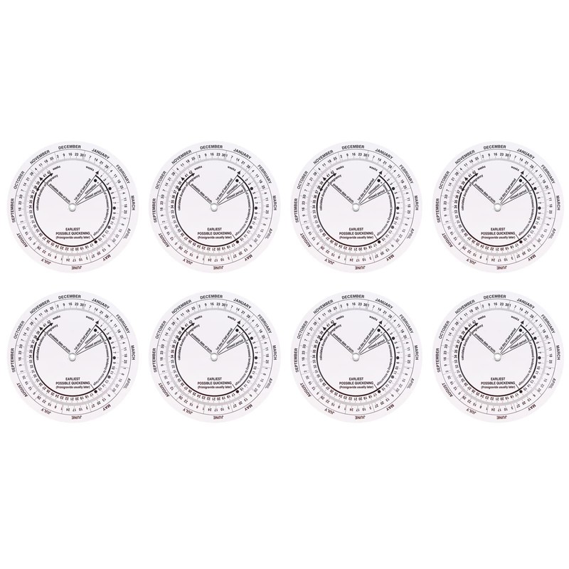 Petyoung 8Pcs Pregnancy Wheel, Pregnant Due Date Calculator for Pregnant