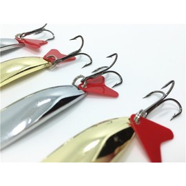 Lyu Bao 31PCS Fishing Lures Spoon Metal Lures Hard Bait Saltwater Fishing Pliers Fishing Lure Metal Treble Hooks Tackle Salmon Bass,Pike,Musky Trout and Striper