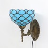 HWDFEI Tiffany Sconce Lamp Stained Glass Wall Lamp,8X10.5X11 Inch Plug