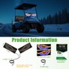 10L0L Golf Cart Devil Eyes Light Sign Universal Fit Windshield,