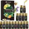 12 pcs Essential Oils Set, Pure Essential Oil for Diffuser,
