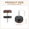 PATIKIL Furniture Sliders 16mm, 24pcs Nail on Chair Leg Floor