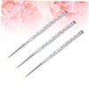 minkissy Nail Art Tools Set 3pcs Brush Set Thin Brush