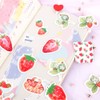 Alideco Flake Stickers, 92 Stickers, Cute, Hand Painted, Strawberry, Reward,