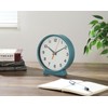 Fuji Boeki 29870 Dual Standing, Analog Clock, Silent, Small, Width