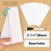Lachilly 20Pcs Dry Erase Reusable Blank Strip Card, Laminated Reusable