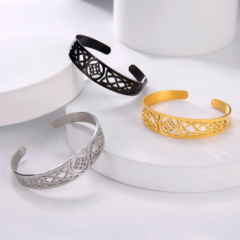 SIPURIS Witch Knot Bracelet for Women Men Viking Celtic Knot