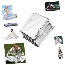 Outanaya 5pcs Blanket Rescue Thermal Blanket Car Window Sun Blocker Warm for Outdoor