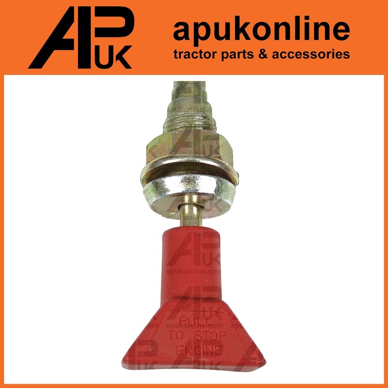 APUK 1975mm Universal Tractor Digger Dumper Engine Stop Cable Long