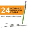 BIC Xtra Strong Mechanical Pencils with Erasers, Thick Point (0.9mm),