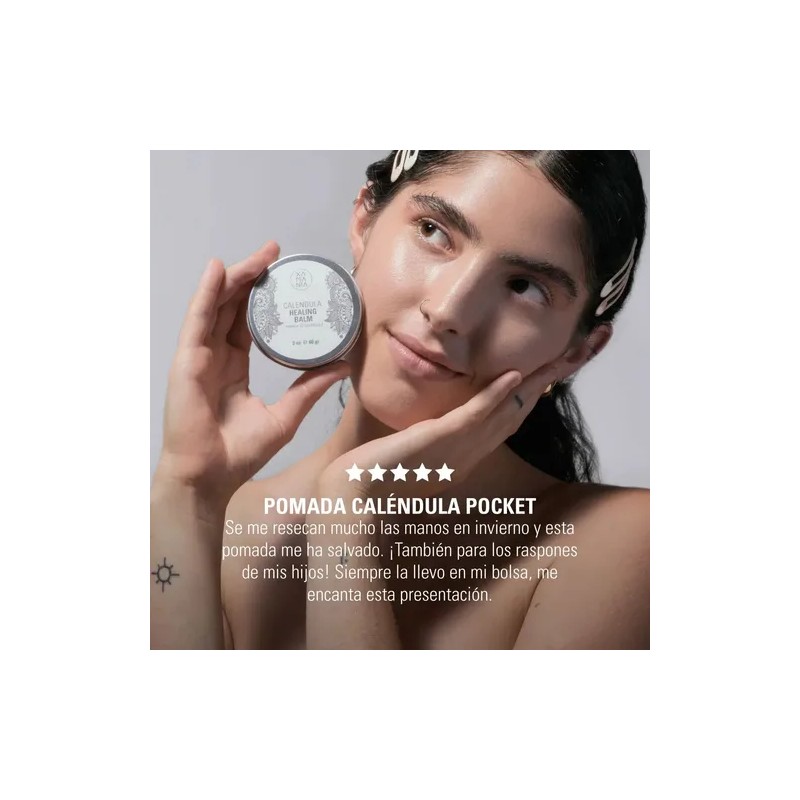 XAMANIA Pomada Caléndula Cicatrizante Natural Vegana (60 gr.)
