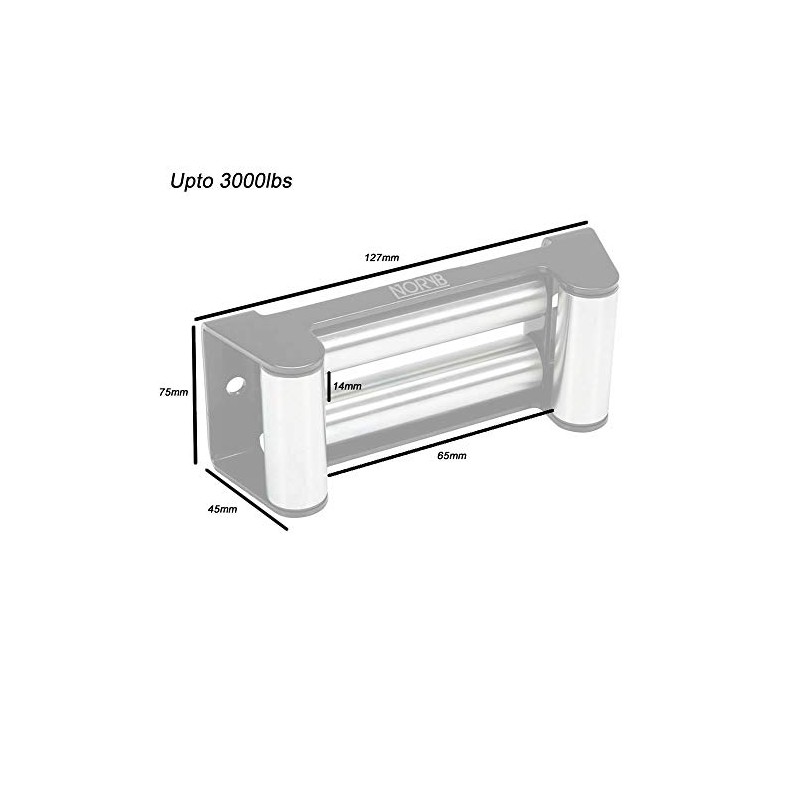 Noryb Heavy Duty 4 Way Roller Fairlead Hawse Cable Winch