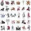 Knights 20 Random Knights Medieval Stickers Feudal Decals Hydro Laptop