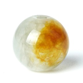 100 pieces natural stone beads, 6 mm, yellow jasper, round, loose gemstone, energy healing beads, hole size 1 mm, DIY smooth beads for bracelet, necklace, earrings, jewellery making