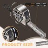 Alftek Stainless Steel Tape Measure, Laser Scale Measuring Tape, Metric/Imperial