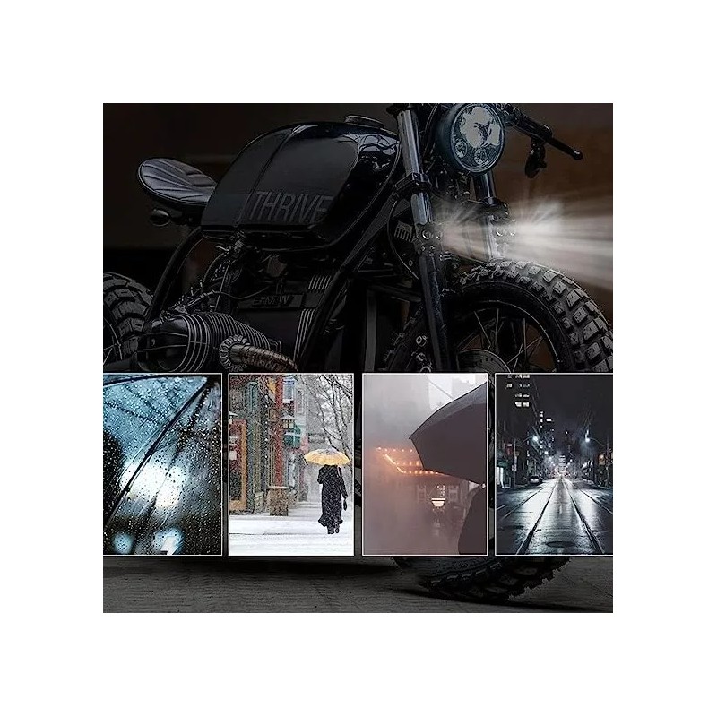 MXNLZM 8000lm Luz Led Faros Para Motos Luces Auxiliares Lupa