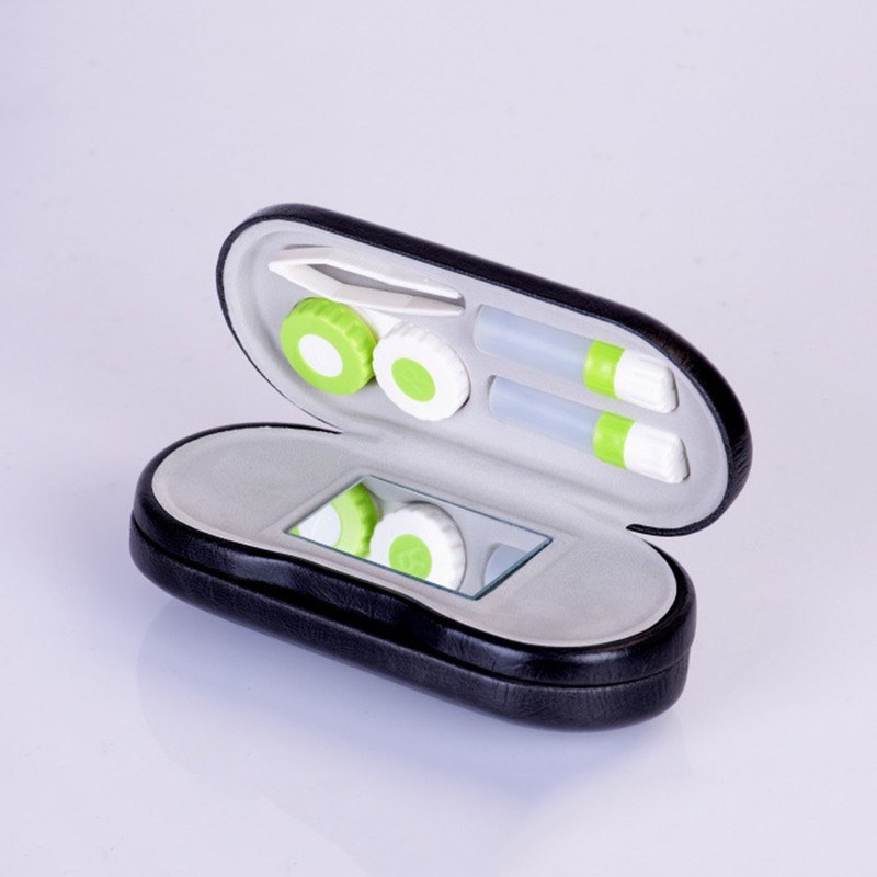 ULTNICE Travel Contact Lens Case Mini Box Container 2-in-1 Glasses