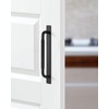 funifiti 2 Pack Modern Cabinet Door Pulls with Backplate Black