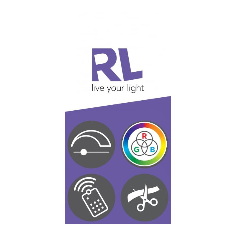 Reality Leuchten R65583100 LED Strip Neon Plastic White with 14