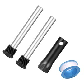 RV Water Heater Anode Rod with Hex Wrench Socket Removal Tool - 4.5" L x 1/2" NPT Thread Magnesium Rod, Screw-in Water Heater Element Wrench, Replacement Part for Atwood Dometic Water Heater 11553