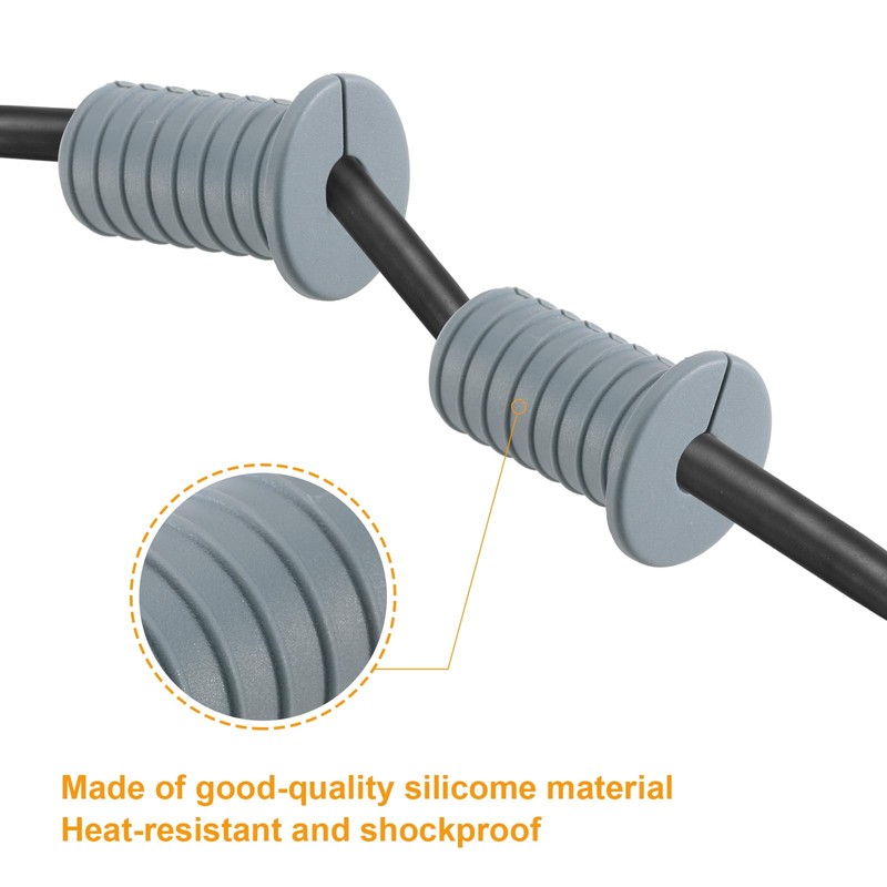 uxcell 10Pcs Wall Grommets for Cables, 3/4"(19mm) Silicone Cable Wall