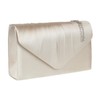 Girly Handbags Women's Satin Pleated Clutch Bag, neon yellow