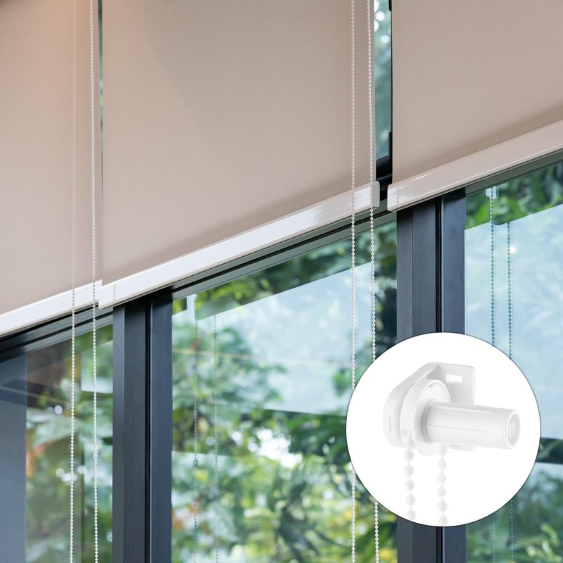 LAINIKE Set of 4 Roller Blind Brackets Window 17 mm