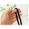207-03 Black Double-Sided Velvet Ribbon, Approx. 16.4 ft (5 m),