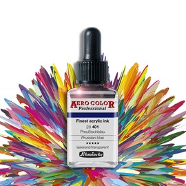 Airbrush Paint Set for Airbrush Compressor, Airbrush Gun, Aero Colour Professional – Ideal for Nail Art – Also Suitable for Model Building etc. (Prussian Blue – 28 401)