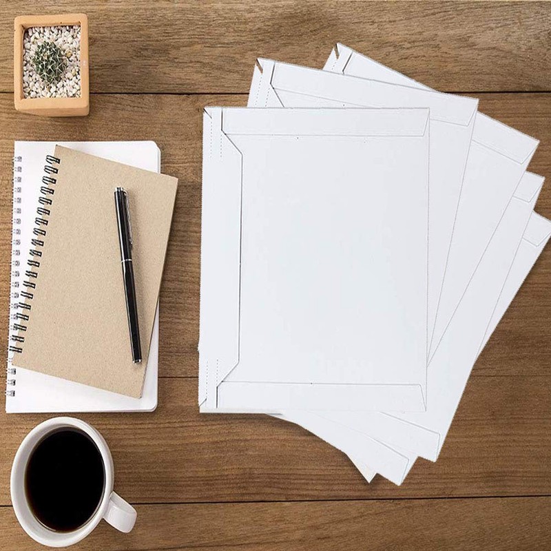 Cardboard Envelopes, Business Envelopes (20 Pieces, White, A5 Size, Height