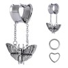 COOEAR Heart Gauges For Ears, Heart Tunnels Double Flared Plugs,