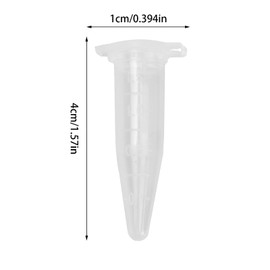 Azonelife 100 Pieces Centrifuge Tube, 1.5ML Micro Test Tubes Sample Vial Clear Conical Microtube Plastic Centrifuge Tube with Lid Graduated Test Tube for for Laboratories, Pigments