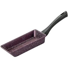 Alcube Tamagoyaki 5.5 x 7.5 inches (14 x 19 cm) Lightweight Fluorine Resin Treated IH Light Earmor Bluneo