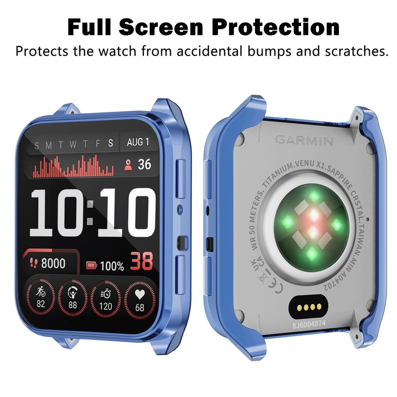 6-Pack Watch Screen Protector for Garmin Venu X1, Soft TPU
