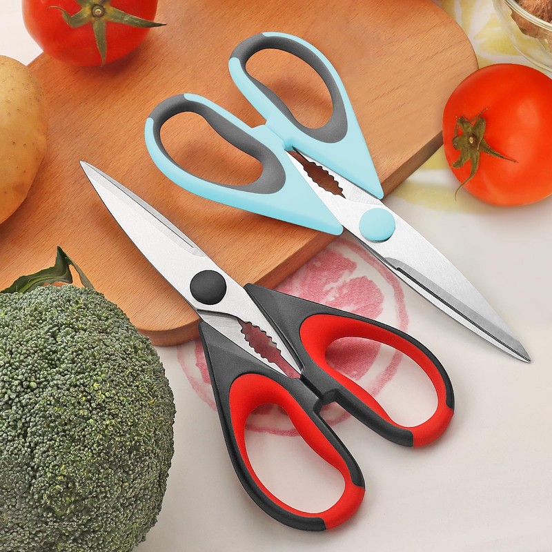 Vutyvve Kitchen Scissors, 2 Removable Kitchen Scissors, Stainless Steel Blades,