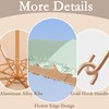Travel Umbrella with Flower Edge Ruffle & Golden Hook Hanger