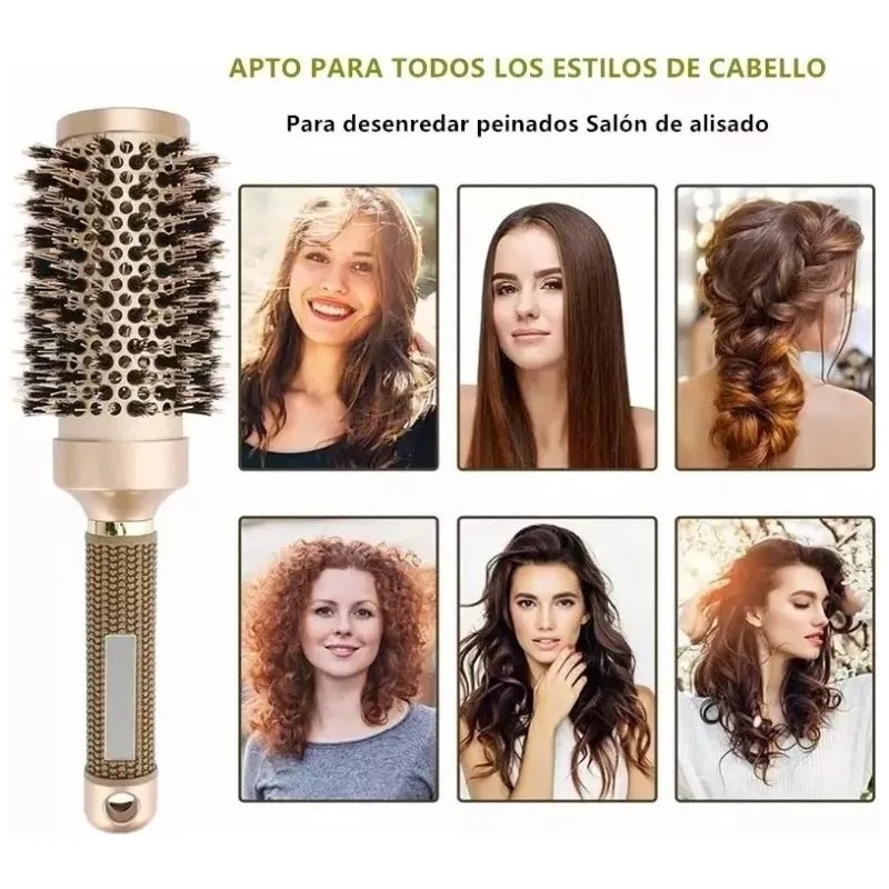 Cepillo Redondo Trmico Cermica Nano Cepillo Para Cabello