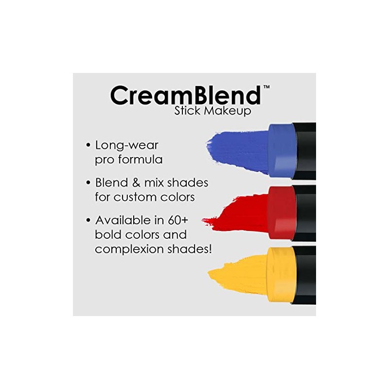 Mehron CreamBlend Stick Makeup BLACK .75 oz