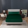 Homiest Satin Body Pillow Cover, Blackish Green, 20 x 54