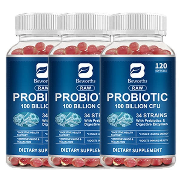 B Beworths Probiotic Enzyme Capsules Enzymes Digestive Probiotics For Women