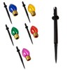 Novelty Lights 5 Light Jumbo LED C7 Multi Color Pathway