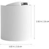 Generic 2 Pack white Press Down Disc Caps - Replacement