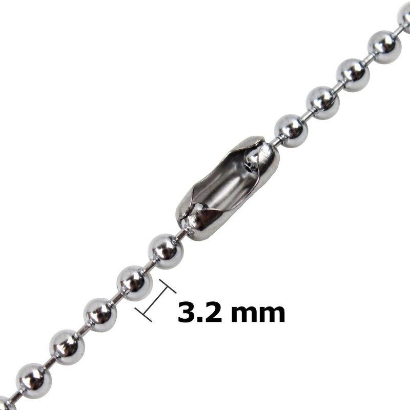 Blue Donuts Ceiling Fan Pull Chain Extender 3.2mm Diameter Chrome