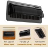 Evotech 2pcs Air Vent Deflector 10"-14" Magnetic Adjustable For Floor