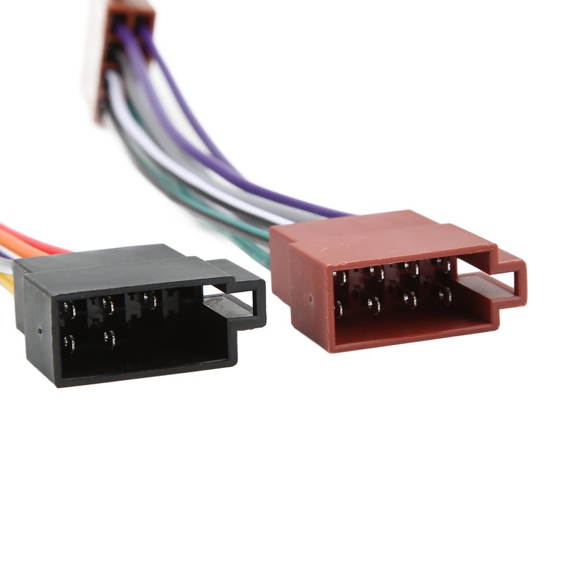 ISO Radio Wire Connector Wiring Harness Adapter Plug Male to