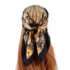 FAIRYGATE Women's Silk Scarf Square Printed Scarf Satin Silk Scarf