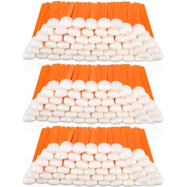 500 Pack Cleaning Swabs 5.1 Inch, Foam Tips Sponge Sticks for Printer, Electronics, Camera, Optical Lens, Sewing Machine(Orange)