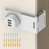 BiceNoning 90 Degree 3-Digit Combination Cabinet Lock, Zinc Alloy Keyless